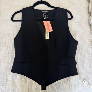 For Love And Lemons Black and White Blouse